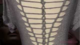 DIY T Shirt to Chain Weave Back No Sew! DIY T Shirt Cutting Ideas!