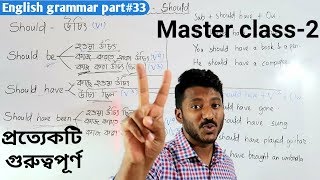 Should have , Should have been (master class 2)  English grammar part#33