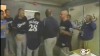 Prince Fielder tries to get into Dodgers locker room to fight