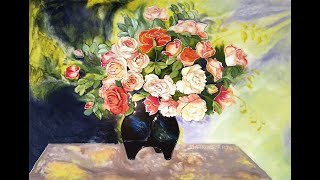 Объемная живопись. Розы Ренуара - современный взгляд на искусство. Скульптурная живопись и резинарт.