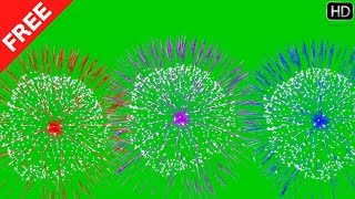 Colorful Shell Fireworks Green Screen►Free Green Screen Effects 2019►Chroma Key►#mvstudio