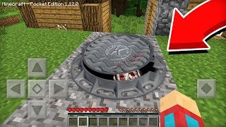КУДА ВЕДЁТ ЭТОТ ЗАГАДОЧНЫЙ ЛЮК В МАЙНКРАФТ ПЕ 100% ТРОЛЛИНГ ЛОВУШКА MINECRAFT ТЕЛЕФОН POCKET EDITION
