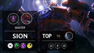 Sion Top vs Maokai - KR Master Patch 9.13