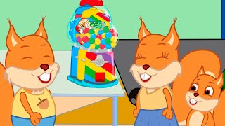 Famille d'Écureuil - Machine artisanale à Gommes Animé 2022 en Français