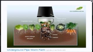 Permaculture Underground Pipe Worm Farm