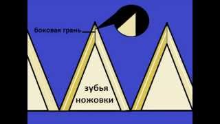 Заточка зубьев ножовки