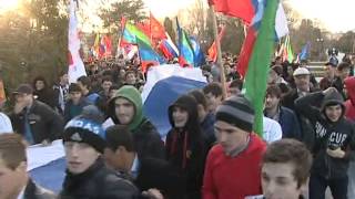 Митинг посвященный присоединению Крыма в состав России ТВ-Махачкала ""События!