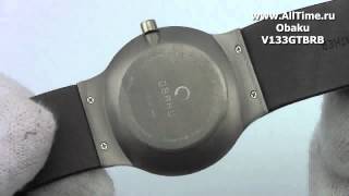 Обзор. Мужские наручные часы Obaku V133GTBRB
