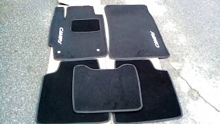 Ворсовые коврики в салон Тойота Camry v40 с 2006-2011 гг. (Черные)