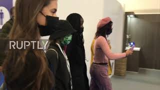 UK: Climate activist Greta Thunberg seen at COP26 venue
