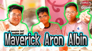 Mukbang 먹방 relay Charleys philly steaks Guam GPO eating show ft.Maverick, Aron and Albin