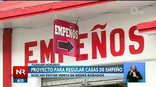 Proyecto de ley busca regular casas de empeño