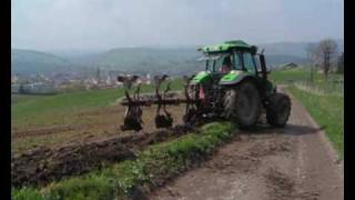 labour avec deutz-fahr et huard ( ploughing with deutz-fahr and Huard )