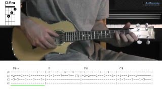 How to play Faded with Alan Walker feat. Iselin Solheim (Ukulele lesson)