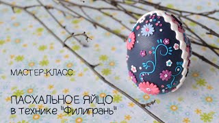 Мастер-класс ✿ Пасхальное яйцо в технике "филигрань" ✿ Полимерная глина
