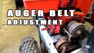HOW-TO - Snowblower Auger Belt Adjustment
