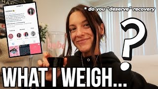 What I Weigh... (do you deserve recovery?)