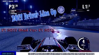 F1 2017 MOD for F1 2015 (Updated Driver line up with Real Driver Images) with DL link