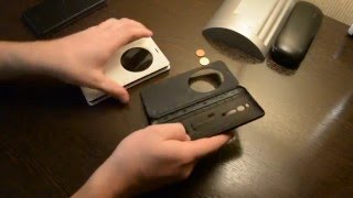 Asus Zenfone 2 View Flip Cover чехол блокирует экран с обеих сторон