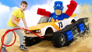Новые видео игры: Автомастерская обновляет машинки для супергероев - Игрушки для мальчиков
