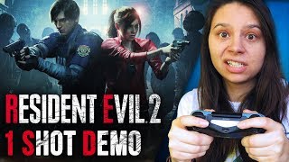 Resident Evil 2 Remake - 1-Shot Demo | First Time Ever Playing a Resident Evil Game!