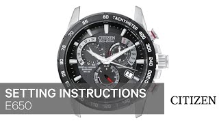 OFFICIAL CITIZEN E650 Setting Instruction