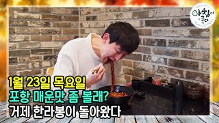 포항에서 매운맛 좀 보고 거제에서 한라봉 먹고! | 아침이 좋다 | 01월 23일