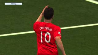 Pro Evolution Soccer 2016 Coutinho flick and shoot