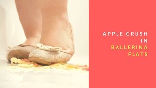 Apple crush in ballerina flats