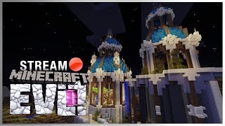 Live | Minecraft EVO: Base Interior designing + More! Part 2