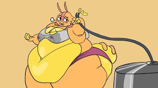 "Gid and Kat" Weight gain comic by @robuttschei