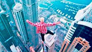 САМЫЕ ЖЕСТКИЕ ПРЫЖКИ С ОГРОМНОЙ ВЫСОТЫ! ТРЮКИ НА ВЫСОТЕ!
