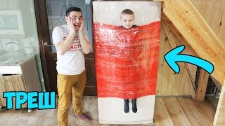 ПРАНК! ПРИКЛЕИЛИ РЕБЕНКА К ХОЛОДИЛЬНИКУ! МАМА В ШОКЕ