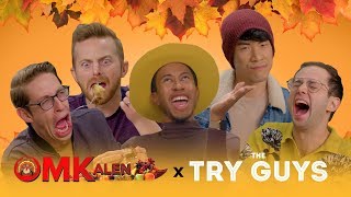 ‘OMKalen’: Kalen and The Try Guys Try and React to Classic 'OMKalen' Dishes for Thanksgiving