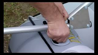 How to assemble diy Intex Mariner 4 inflatable homemade dinghy cabin sailboat Schlauchboot