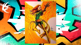 Drawing - MARVEL: Битва Чемпионов - Phoenix ¦ Джин Грей