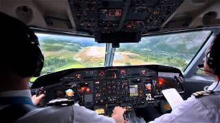 Посадка Dash 8 Из Кабины Пилотов (HD Landing Dash 8 Cockpt View)