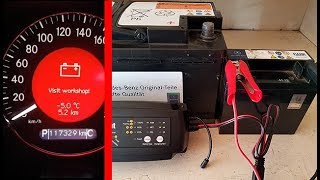 Has Removed two Battery Charging With Mercedes W211 W219 / Checking Battery Before & After Charging