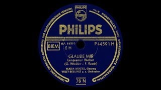 "Glaube mir" (Winkler) Maria Mucke 1954
