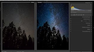 Milchstraßenfotos in Lightroom bearbeiten - Tutorial