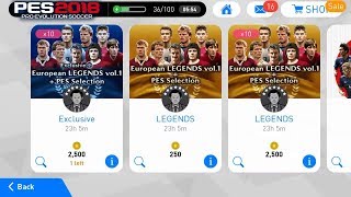 Exclusive European legends vol.1 Pack Trick • PES 2018