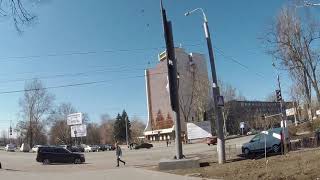 Запорожье, Украина. Проспект Маяковского. Пересечение с улицей Победа.