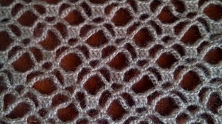 Ажурная шаль крючком. Мастер-класс узора. Shawl crochet