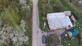 Весенний полёт. HD видео с квадрокоптера FPV. Борисовка