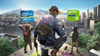 Watch Dogs 2 Samsung i7 3630QM GT650M Benchmark Test