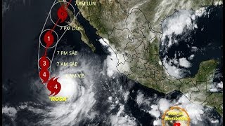 El Huracán Rosa se intensifica a categoría 4 y amenaza a Baja California, México