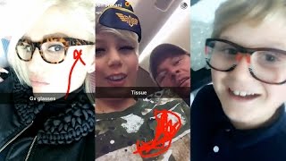 Gwen Stefani with Blake Shelton and her kids | Snapchat Videos | February 28 2017