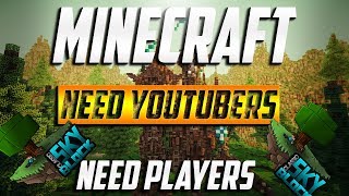 Minecraft Server NEED STAFF/YOUTUBERS/PLAYERS