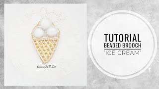 #МК - Брошь "Зимнее мороженое" | #Tutorial - Brooch "Winter ice cream"