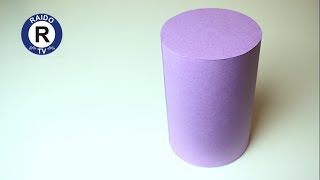 КАК СДЕЛАТЬ ЦИЛИНДР ИЗ БУМАГИ? КАК СДЕЛАТЬ ГЕОМЕТРИЧЕСКИЕ ФИГУРЫ? ГЕОМЕТРИЧЕСКИЕ ТЕЛА. | #RAIDOTV